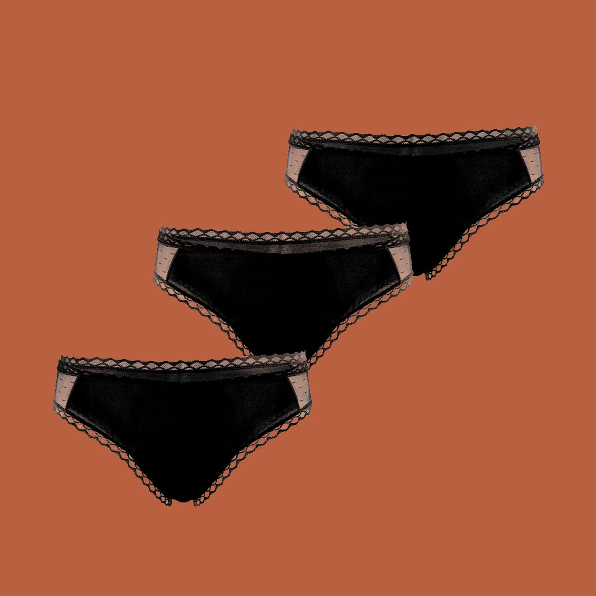 InTimes Peony Bikini - Period Underwear Bundle